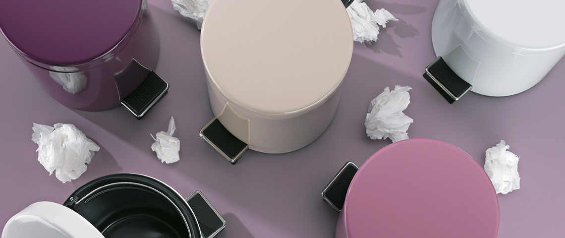 Schicke Kosmetikeimer in vielen Farben